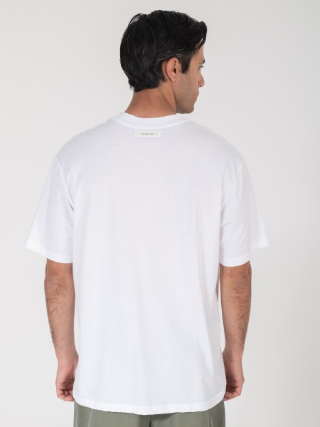 NINETEEN T-shirt K25-1045 Λευκό NINETEEN - 2