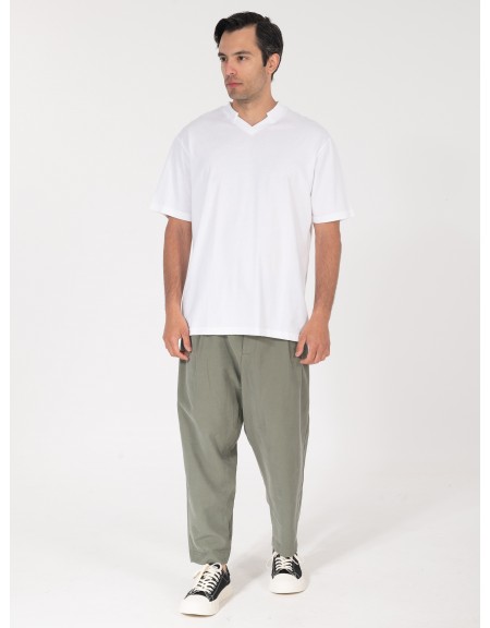 NINETEEN Pants K25-1040 Khaki NINETEEN - 4