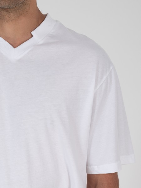 NINETEEN T-shirt K25-1045 Λευκό NINETEEN - 3