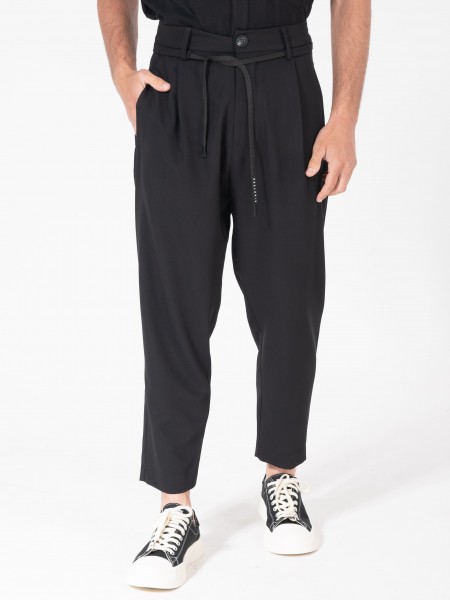NINETEEN Pants K25-1008 Black NINETEEN - 1