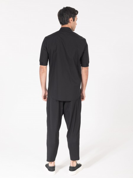 NINETEEN Short sleeve shirt K25-1011 Black NINETEEN - 4