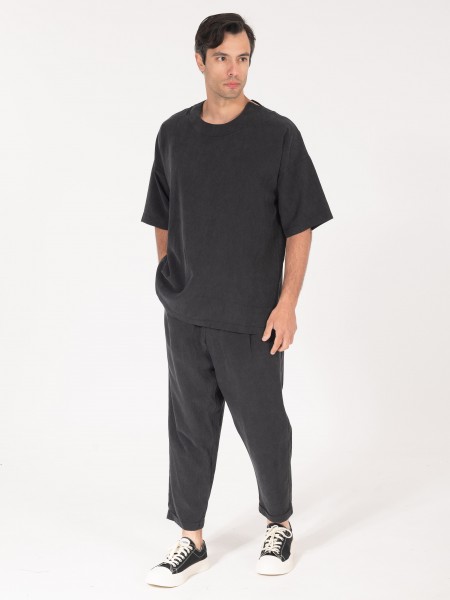 NINETEEN Pants K25-1024 Black NINETEEN - 4