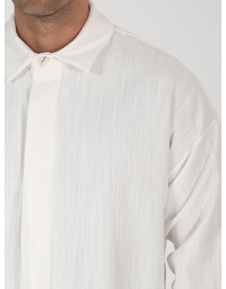 NINETEEN Πουκάμισο K25-1001 Λευκό NINETEEN - 3