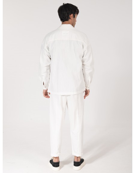 NINETEEN Πουκάμισο K25-1001 Λευκό NINETEEN - 5