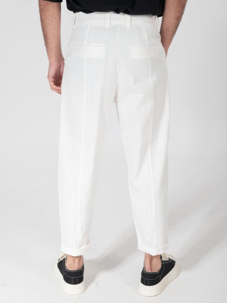 NINETEEN Pants K25-1003 White NINETEEN - 2