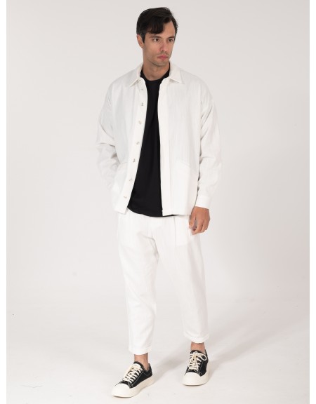NINETEEN Pants K25-1003 White NINETEEN - 4