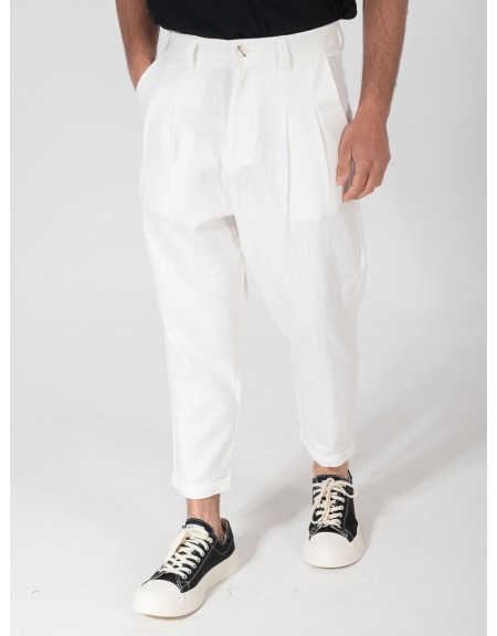 NINETEEN Pants K25-1003 White NINETEEN - 9