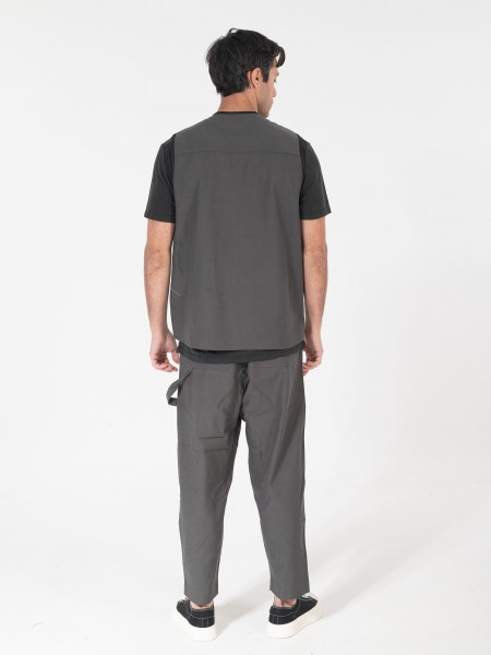 NINETEEN Γιλέκο K25-1051 Γκρι NINETEEN - 5