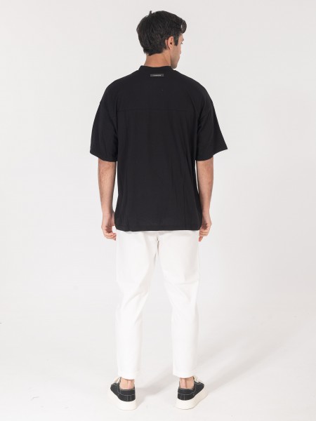 NINETEEN Παντελόνι K25-1004 Λευκό NINETEEN - 5