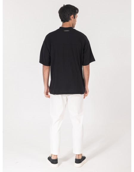 NINETEEN Παντελόνι K25-1004 Λευκό NINETEEN - 5