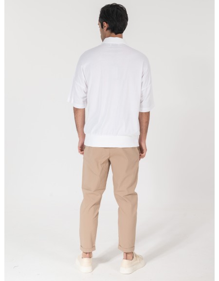 NINETEEN T-shirt polo K25-1031 Λευκό NINETEEN - 5