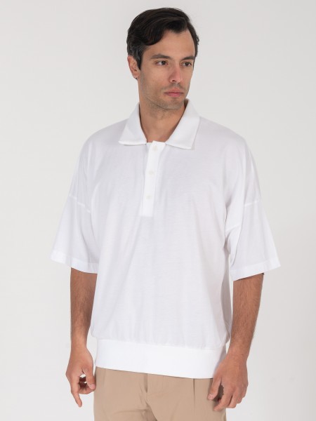 NINETEEN T-shirt polo K25-1031 Λευκό NINETEEN - 1