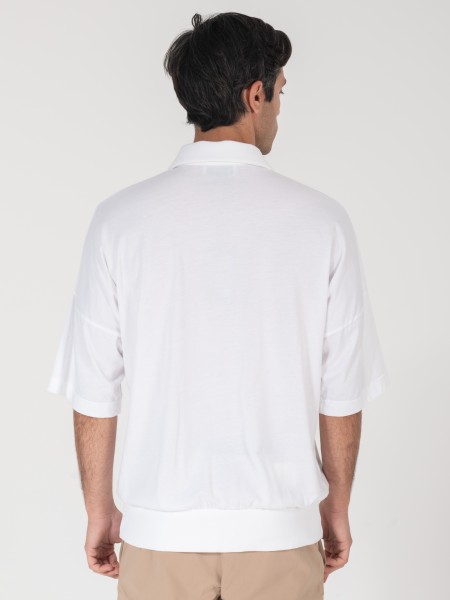 NINETEEN T-shirt polo K25-1031 Λευκό NINETEEN - 2