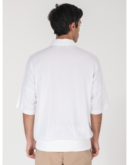 NINETEEN T-shirt polo K25-1031 Λευκό NINETEEN - 2