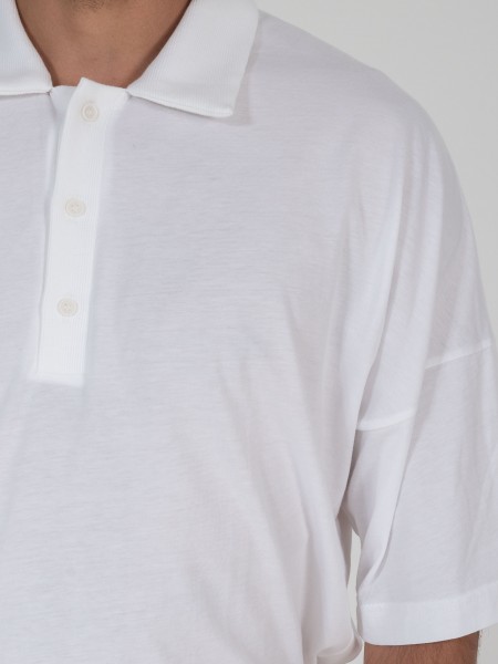 NINETEEN T-shirt polo K25-1031 Λευκό NINETEEN - 3