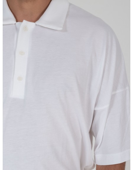 NINETEEN T-shirt polo K25-1031 Λευκό NINETEEN - 3