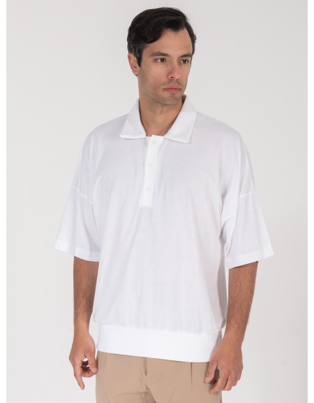 NINETEEN T-shirt polo K25-1031 Λευκό NINETEEN - 6