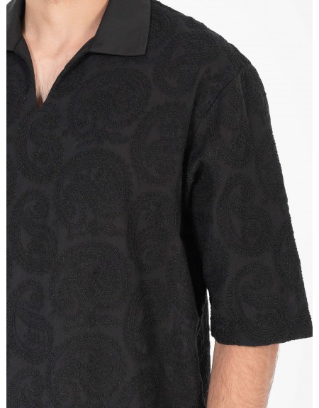 1.IX T-shirt polo K25-1.IX1007 Μαύρο 1.IX - 3