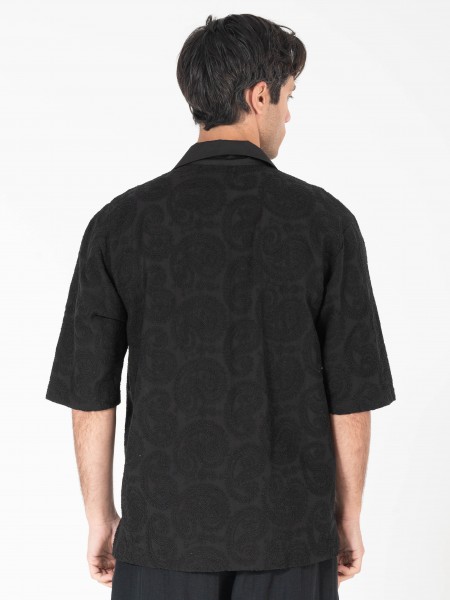 1.IX T-shirt polo K25-1.IX1007 Μαύρο 1.IX - 2