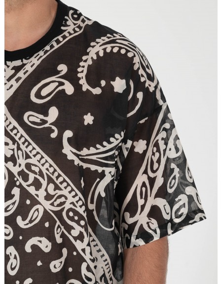 1.IX T-shirt γάζα K25-1.IX1016 Μαύρο - Λευκό 1.IX - 3