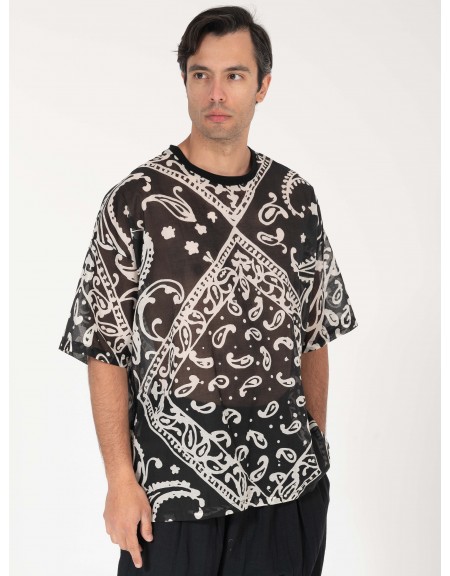 1.IX T-shirt γάζα K25-1.IX1016 Μαύρο - Λευκό 1.IX - 6
