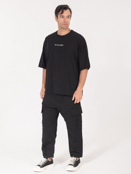 NINETEEN T-shirt K25-1087 Μαύρο NINETEEN - 1