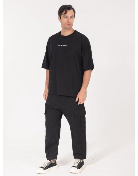 NINETEEN T-shirt K25-1087 Μαύρο NINETEEN - 1