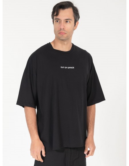 NINETEEN T-shirt K25-1087 Μαύρο NINETEEN - 5