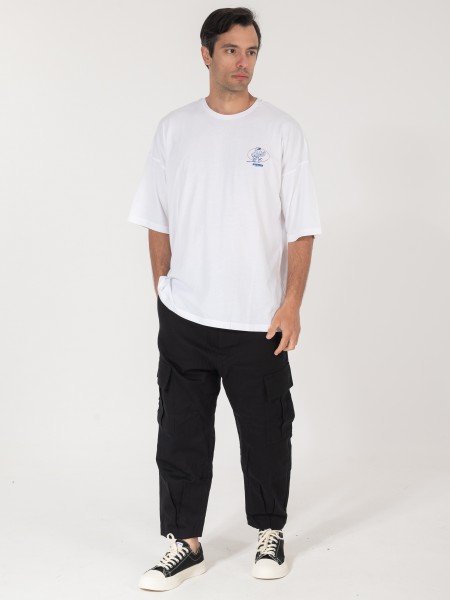 NINETEEN T-shirt K25-1082 Λευκό NINETEEN - 4