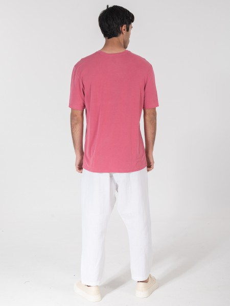 NINETEEN T-shirt K25-1016 Ροζ NINETEEN - 2