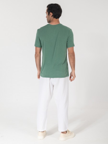 NINETEEN T-shirt K25-1016 Πράσινο NINETEEN - 4