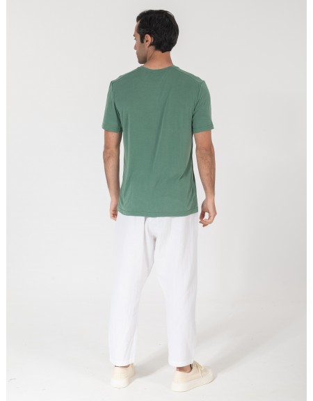 NINETEEN T-shirt K25-1016 Πράσινο NINETEEN - 4