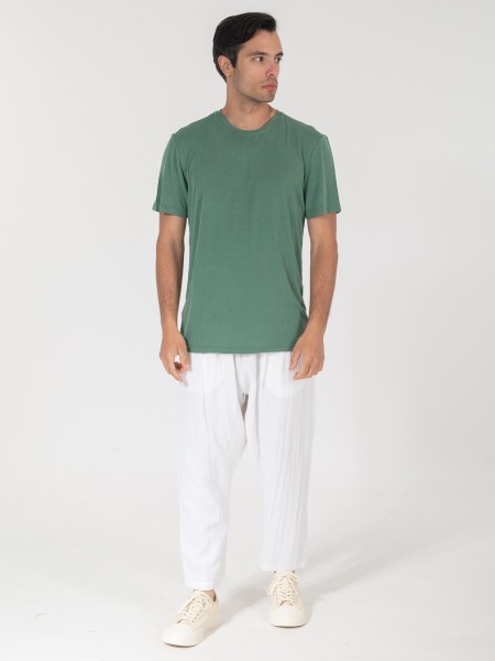 NINETEEN T-shirt K25-1016 Πράσινο NINETEEN - 5