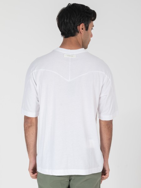 NINETEEN T-shirt K25-1016 Λευκό NINETEEN - 4