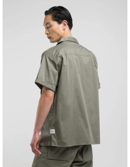 REPLAY SARTORIALE Πουκάμισο κοντομάνικο M4116.000.84407L7.835 Λαδί REPLAY - 2