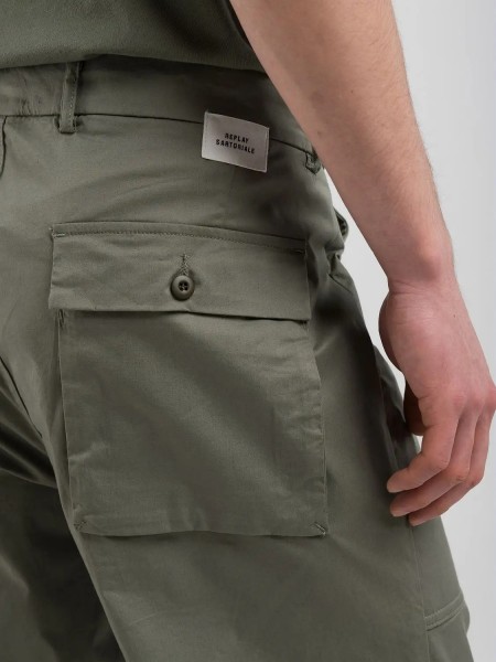 REPLAY SARTORIALE Παντελόνι M9012.000.84407L7.835 Λαδί REPLAY - 4