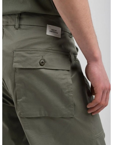 REPLAY SARTORIALE Παντελόνι M9012.000.84407L7.835 Λαδί REPLAY - 4