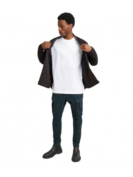 G-STAR RAW Φούτερ κοντομάνικο D25148-C784-110 FLOCK G-SCRIPT LOOSE R T Λευκό G-STAR RAW - 4