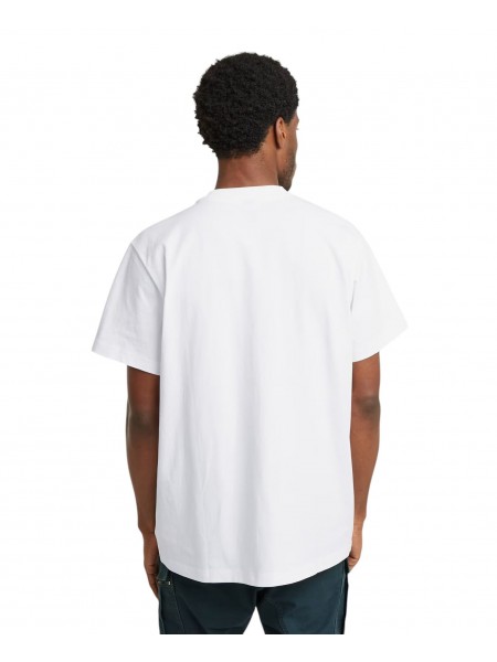 G-STAR RAW Φούτερ κοντομάνικο D25148-C784-110 FLOCK G-SCRIPT LOOSE R T Λευκό G-STAR RAW - 5