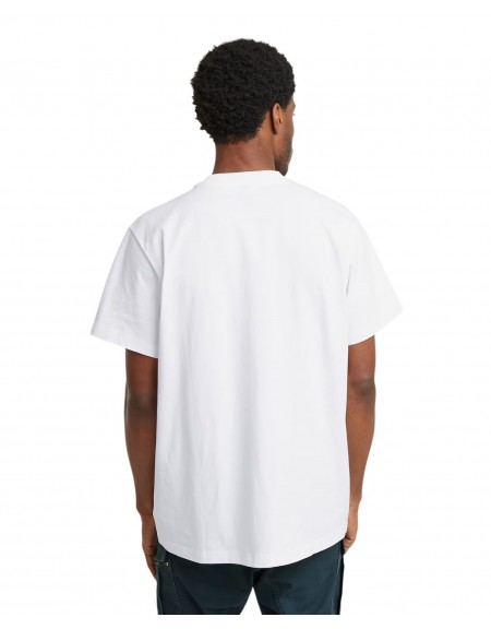 G-STAR RAW Φούτερ κοντομάνικο D25148-C784-110 FLOCK G-SCRIPT LOOSE R T Λευκό G-STAR RAW - 5