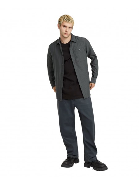 G-STAR RAW Φούτερ κοντομάνικο D25148-C784-6484  FLOCK G-SCRIPT LOOSE R T Μαύρο G-STAR RAW - 5