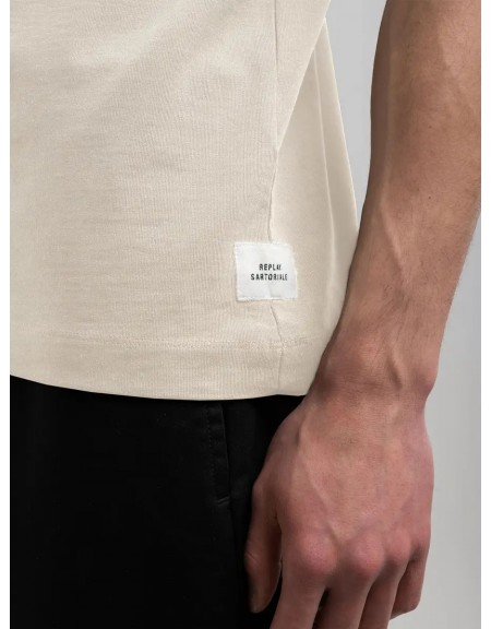 REPLAY SARTORIALE Short sleeve sweatshirt M6246.000.23804.801 White REPLAY - 4