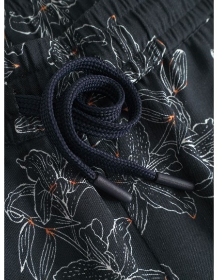 GABBA Βερμούδα PORTER LOFI Μαύρο - Floral GABBA - 2