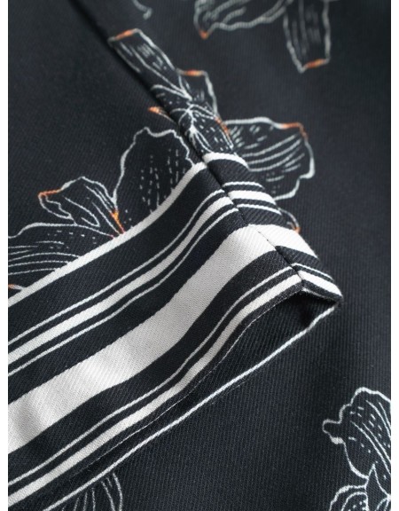 GABBA Βερμούδα PORTER LOFI Μαύρο - Floral GABBA - 3