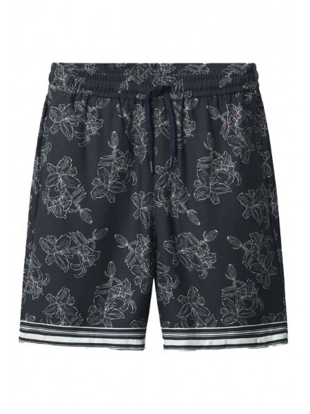GABBA Βερμούδα PORTER LOFI Μαύρο - Floral GABBA - 4