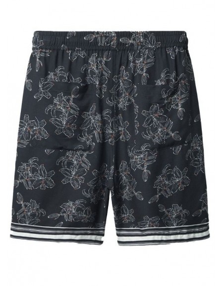 GABBA Βερμούδα PORTER LOFI Μαύρο - Floral GABBA - 5