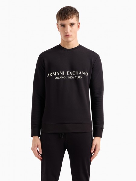 ARMANI EXCHANGE Sweatshirt 8NZM88 ZJKRZ Black Armani Exchange - 1