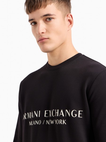 ARMANI EXCHANGE Sweatshirt 8NZM88 ZJKRZ Black Armani Exchange - 2