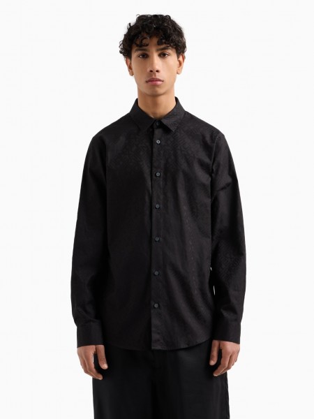 ARMANI EXCHANGE Shirt XM000431 AF13131 Black Armani Exchange - 1