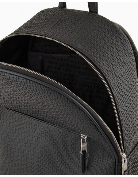 ARMANI EXCHANGE Leather Backpack XM000156 AF11928 Black Armani Exchange - 3